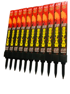 WHOLESALE - FULL CASE OF OUTLAW 180shot GATLING ROMAN CANDLES BULK BUY (24 x £3.00 each including VAT) - IN STORE ONLY