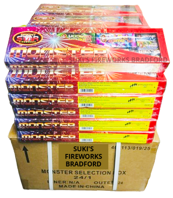 WHOLESALE - FULL CASE OF MONSTER SELECTION BOXES BULK BUY (24 x £7.00 each including VAT) - IN STORE ONLY