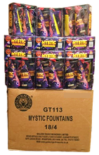 WHOLESALE - FULL CASE OF MYSTIC 6" FOUNTAINS BULK BUY (18 x £5.50 per pack including VAT) - IN STORE ONLY