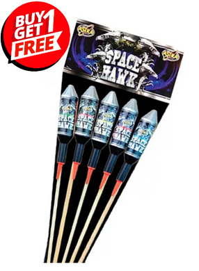 Space Hawk 1.3G Rockets (Pack of 5) - BUY 1 GET 1 FREE