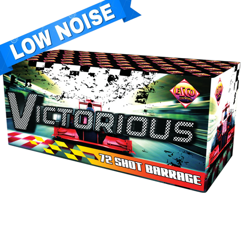 Victorious - 72 shot 1.4G LOW Noise Barrage (1 piece ONLY)