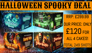 HALLOWEEN SPOOKY PACKAGE DEAL 2024 (1 BOX OF 4 CAKES) - IN STORE ONLY