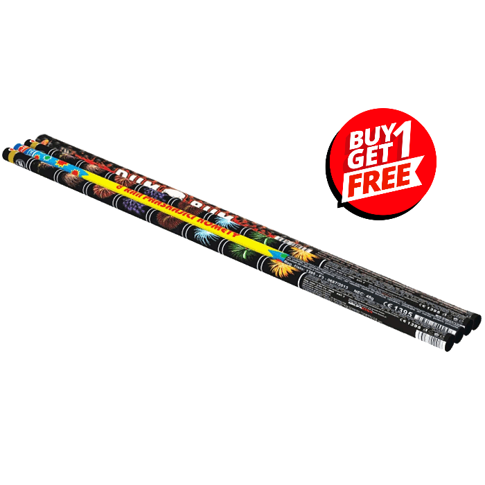 8 shot Mixed Roman Candles (Pack of 4) - BUY 1 GET 1 FREE