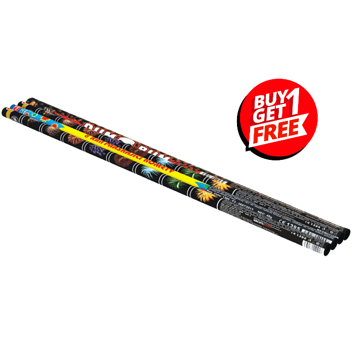 R6008M 8 shot Roman Candles 1.3G LOUD (Pack of 4) - BUY 1 GET 1