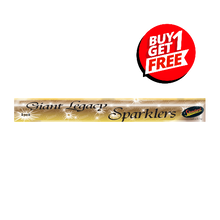 16" (40cm) Giant Legacy Gold Sparklers (Pack of 5) - BUY 1 GET 1 FREE