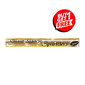 16" (40cm) Giant Legacy Gold Sparklers (Pack of 5) - BUY 1 GET 1 FREE