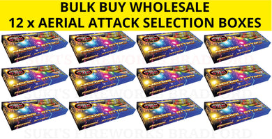WHOLESALE - FULL CASE OF AERIAL ATTACK SELECTION BOXES BULK BUY (12 x £17.00 each including VAT) - IN STORE ONLY