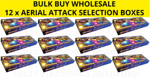 WHOLESALE - FULL CASE OF AERIAL ATTACK SELECTION BOXES BULK BUY (12 x £17.00 each including VAT) - IN STORE ONLY