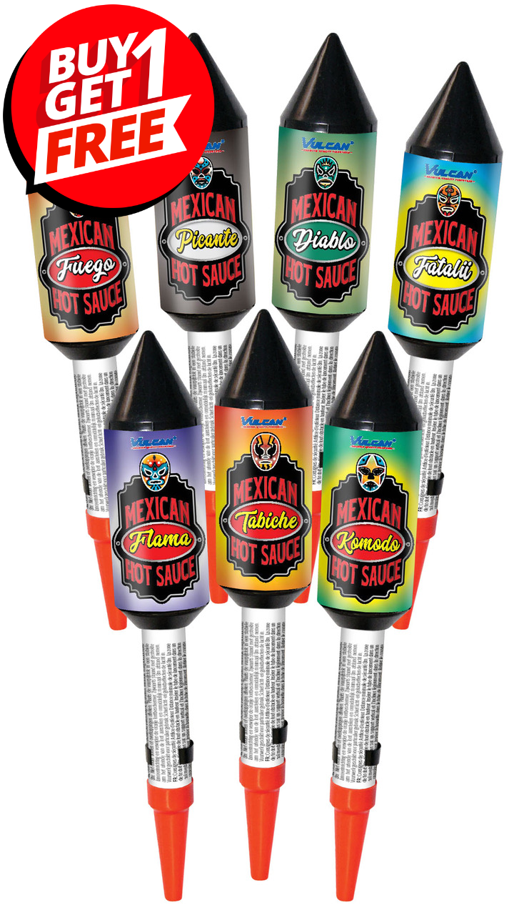 Chilli Con Bang Rockets MEDIUM NOISE (Pack of 7) - BUY 1 GET 1 FREE