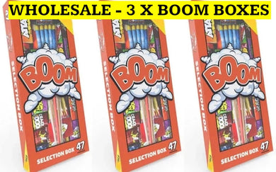 WHOLESALE - FULL CASE OF BOOM SELECTION BOXES BULK BUY (3 x £43.33 each including VAT) - IN STORE ONLY
