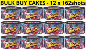 WHOLESALE - FULL CASE OF MONKEY MAGIC 162shot CAKE BULK BUY (12 x £12.00 each including VAT) - IN STORE ONLY