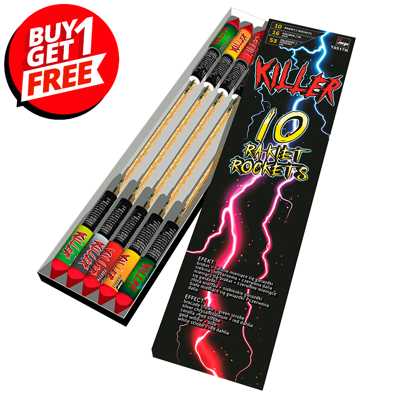 Killer Rockets by Jorge (Pack of 10) - BUY 1 GET 1 FREE – Suki's