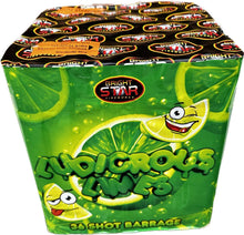 Ludicrous Limes - 36 shot 1.3G LOUD Display barrage (Price for 1 piece ONLY) PRE-ORDER ONLY