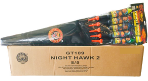 WHOLESALE - FULL CASE OF NIGHT HAWK 2 DOUBLE BURST 1.3G ROCKETS BULK BUY (8 PACKS x £13.00 each including VAT) - IN STORE ONLY