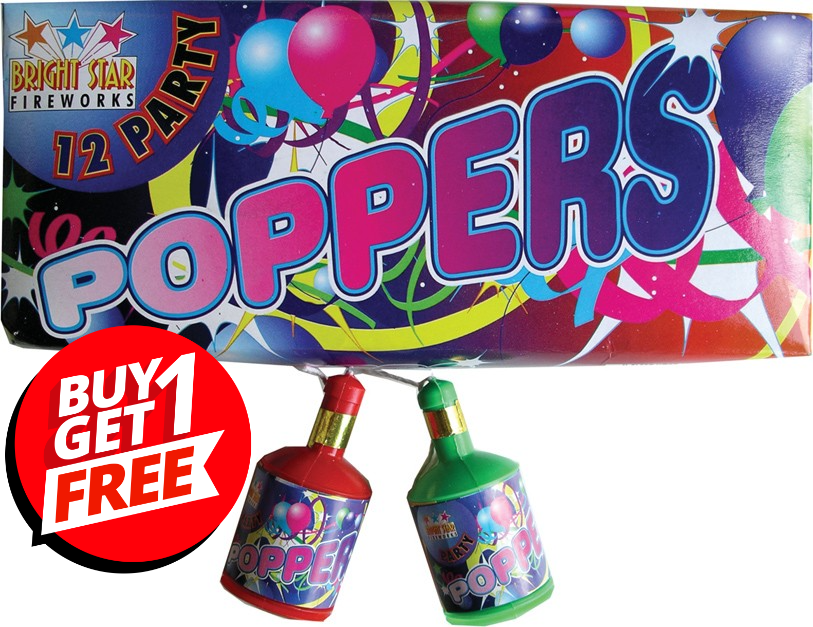 Party Poppers - BUY 1 GET 1 FREE