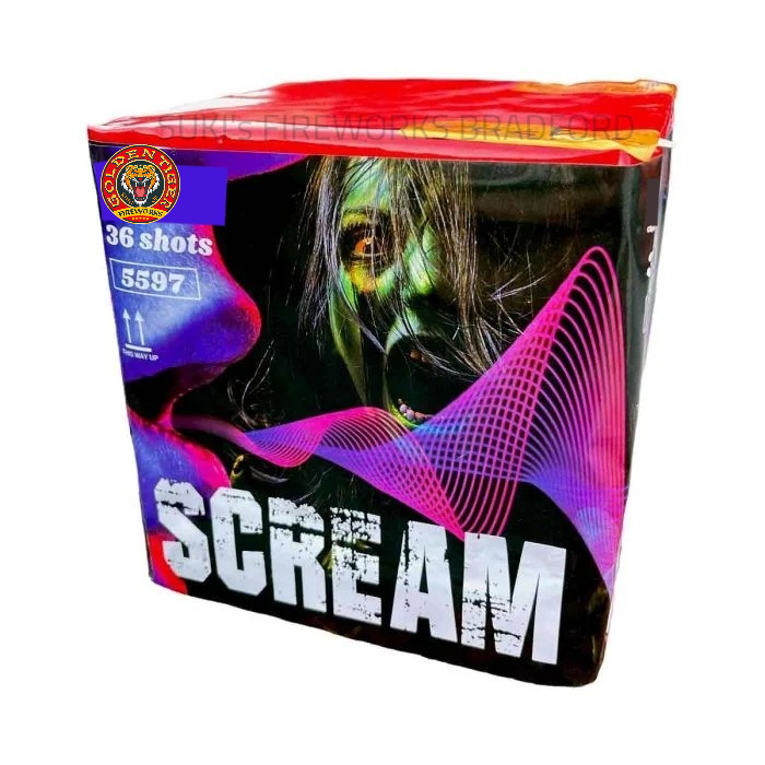 SCREAM 36 shot barrage by Vulcan Fireworks UK | Suki's Fireworks Leeds