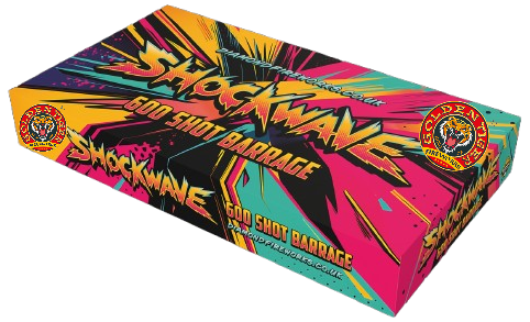 SHOCKWAVE (NEW FOR 2025) - 600 shot 1.3G Compound Barrage - 4.5 minutes duration (Price for 1 piece ONLY)