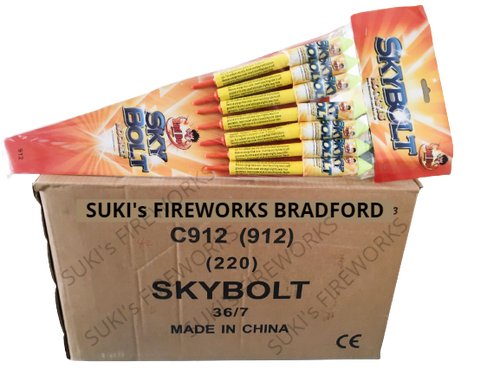 WHOLESALE - FULL CASE OF SKYBOLT 7pk ROCKETS BULK BUY (36 x £4.00 each including VAT) - IN STORE ONLY