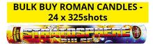 WHOLESALE - FULL CASE OF STRATOSPHERE PULSE 325shot ROMAN CANDLES BULK BUY (24 x £10.00 each including VAT) - IN STORE ONLY