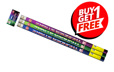 Thunder Strike LONG 30mm Roman Candles (Pack of 3) - BUY 1 PACK GET 1 PACK FREE