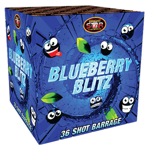 Blueberry Blitz - 36 shot 1.3G LOUD Display barrage (1 piece ONLY)