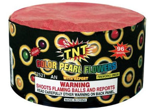 Colour Pearl Flowers - 96 shot barrage - BUY 1 GET 1 FREE
