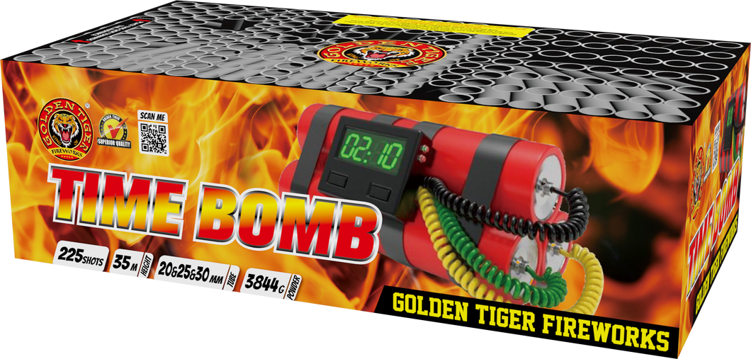TIME BOMB - 225 shot 1.3G Compound Barrage (1 piece ONLY)