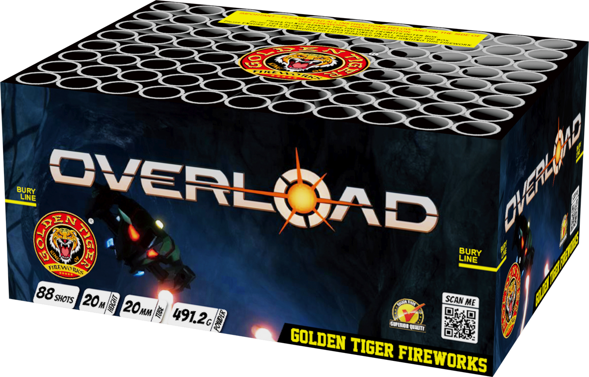 OVERLOAD BY GOLDEN TIGER FIREWORKS | SUKI's WHOLESALE FIREWORKS ...