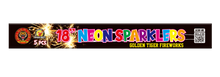18" Neon Sparklers (45cm) Coloured (Pack of 5) - BUY 1 GET 1 FREE