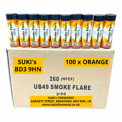 100 x Orange Smoke Grenades (60 seconds) - 100 x £3.00 each (including VAT)