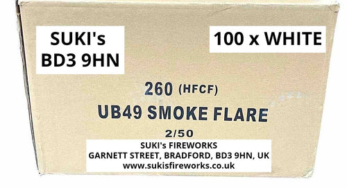 100 x White Smoke Grenades (60 seconds) - 100 x £3.00 each (including VAT)