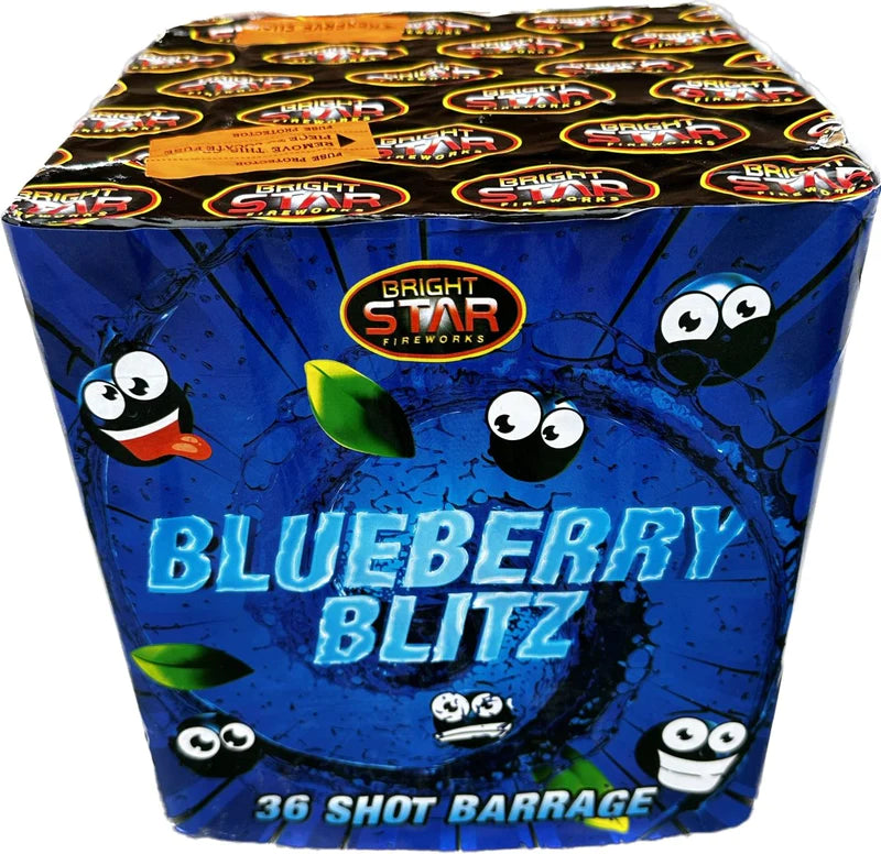 Blueberry Blitz - 36 shot 1.3G LOUD Display barrage (1 piece ONLY)