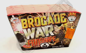 Brocade War Fanned - 49 shot Display barrage (1 piece ONLY)