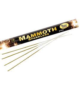 18" (45cm) Extra Long Gold Sparklers (Pack of 8) - 2 packs