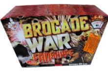 Brocade War Fanned - 49 shot Display barrage (1 piece ONLY)