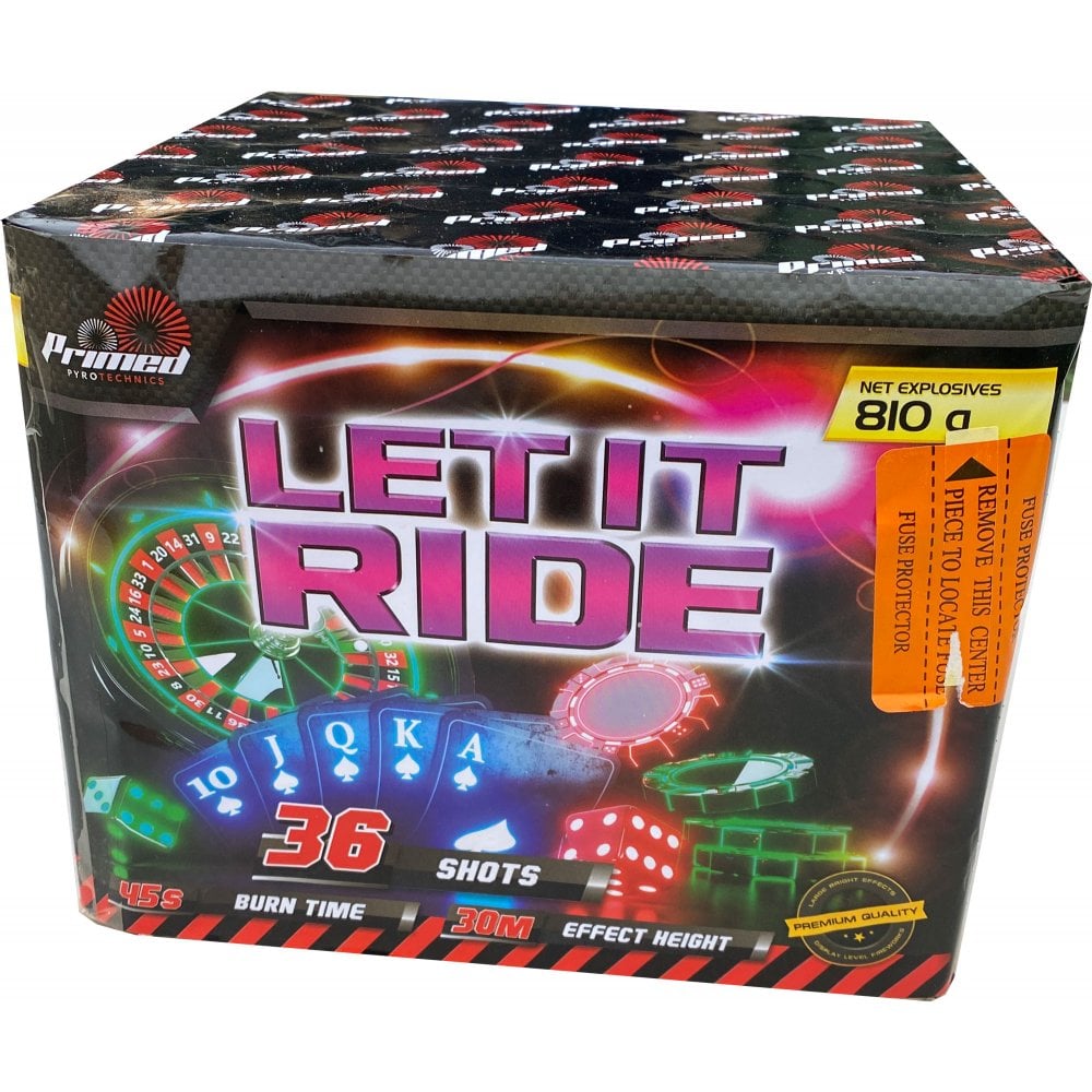 Let It Ride - 36 shot 1.3G LOUD Display barrage (1 piece ONLY)