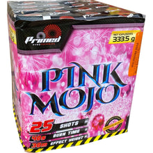 Pink Mojo 1.3G Firework - 25 shot barrage - BUY 1 GET 1 FREE